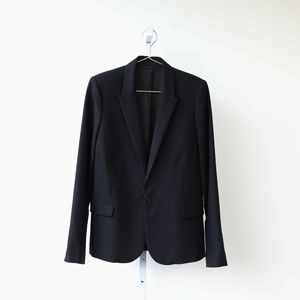 Zadig & Voltaire Navy Rhinestone Skull Blazer